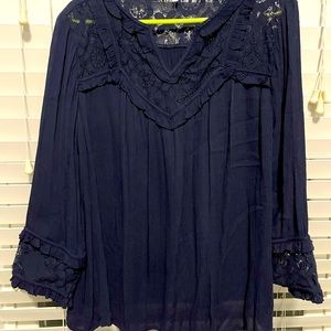 Women’s Navy Blue XL 100% Rayon